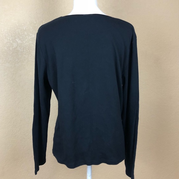 J Jill Black classy long sleeve - Picture 4 of 5